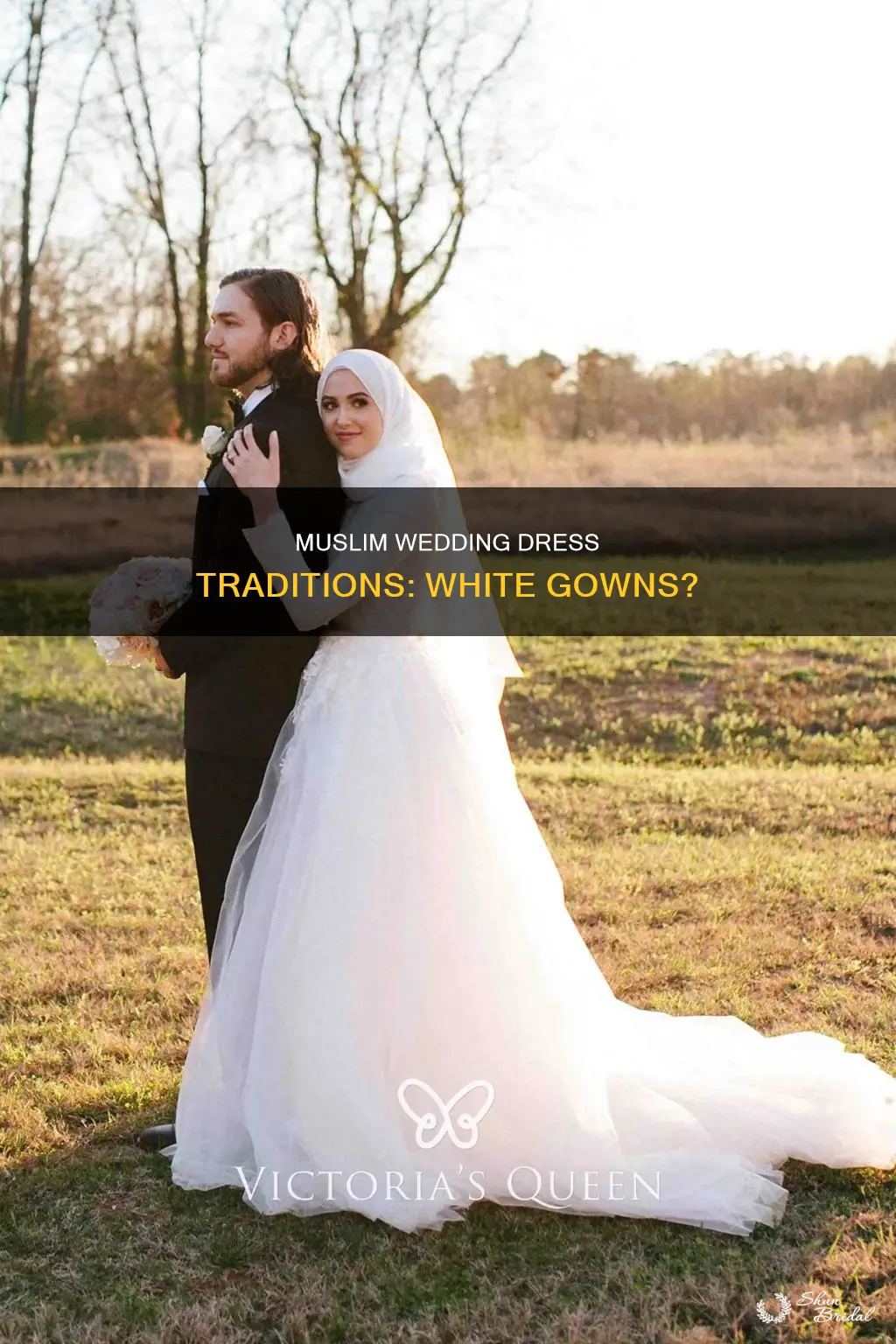 do muslims wear white wedding dress