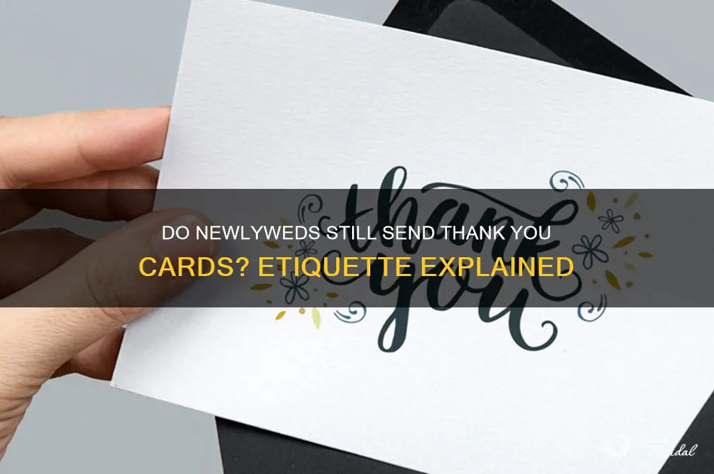 do newly weds still send thank you cards