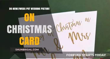 Newlyweds' Christmas Card Trend: Wedding Photos or Seasonal Cheer?