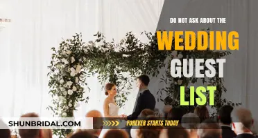 Respecting Boundaries: Why You Shouldn't Ask About the Wedding Guest List