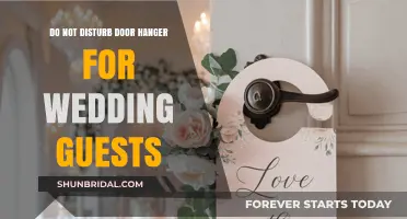 Elegant Do Not Disturb Door Hangers for Wedding Guests