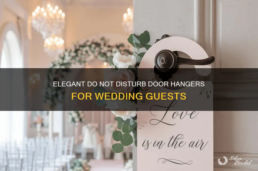 do not disturb door hanger for wedding guests