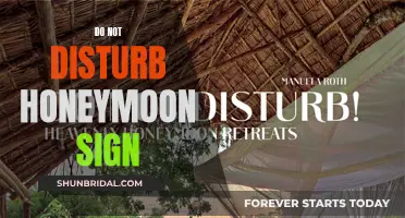 Honeymooners' Peace: 'Do Not Disturb' Sign Power