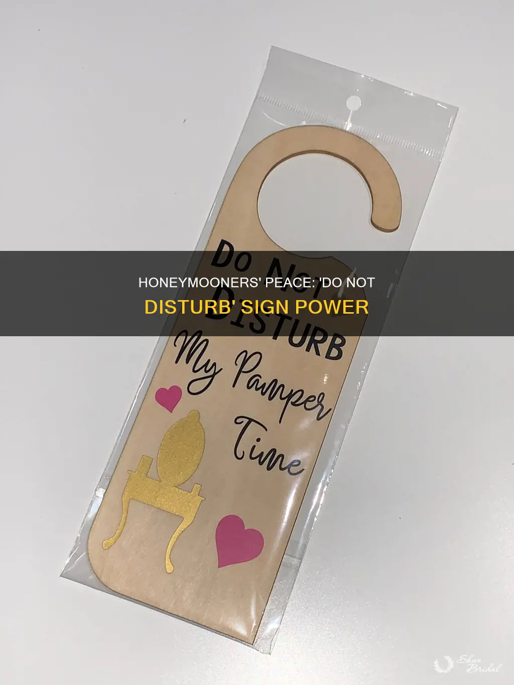 do not disturb honeymoon sign