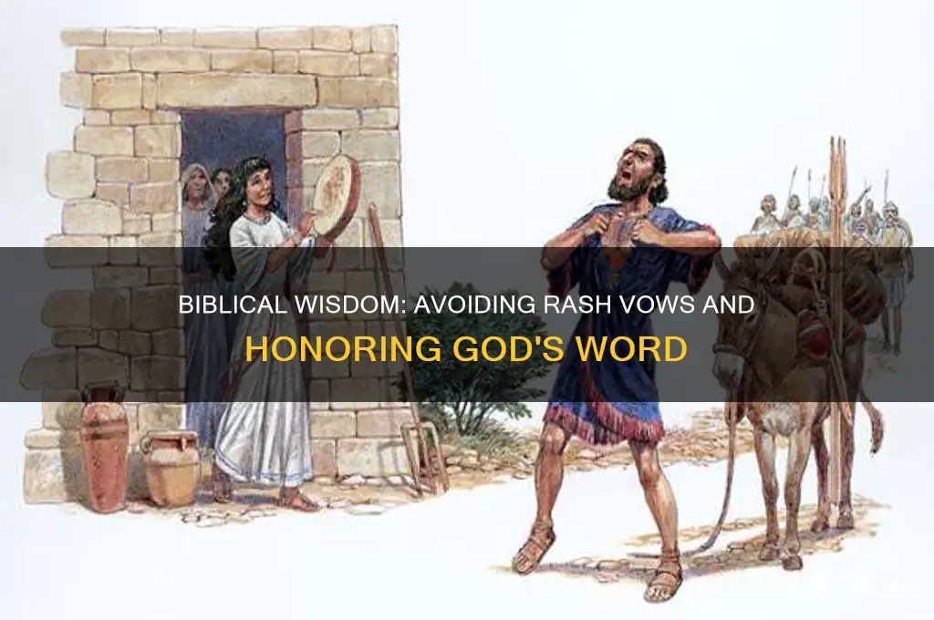 do not make a vow bible verse