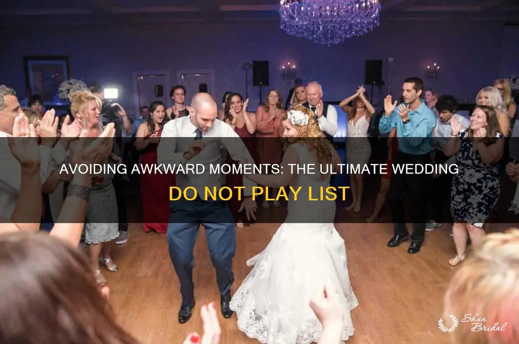 do not play list for wedding