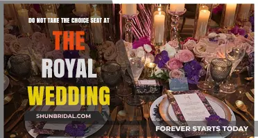 Royal Wedding Etiquette: Avoid the Choice Seat to Honor Tradition