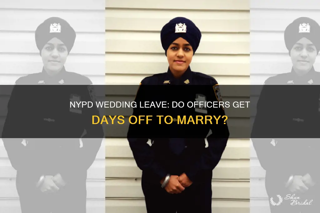 do nypd officers get days off for their wedding