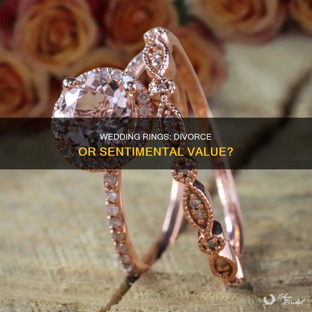 do old wedding rings divorce