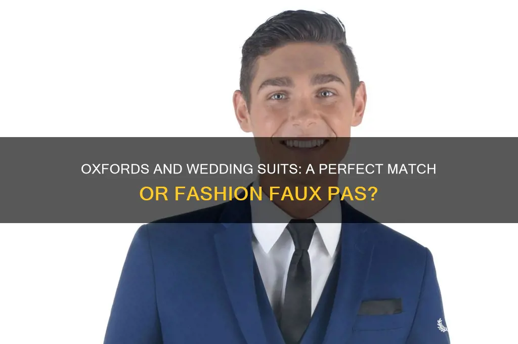 do oxfords go with wedding suit
