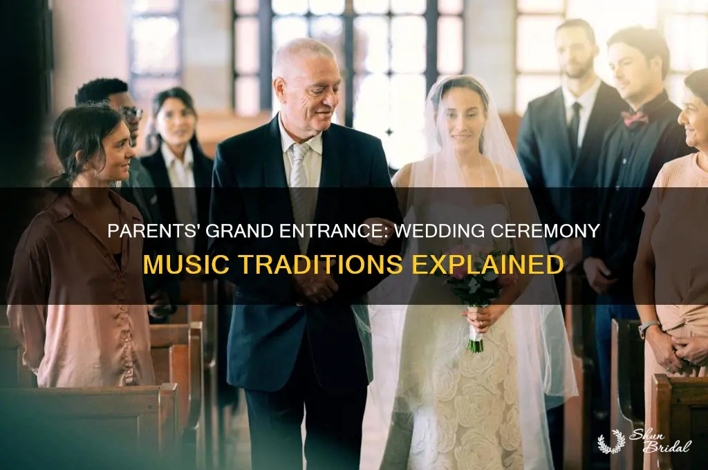 do parents come in wedding ceremony to music