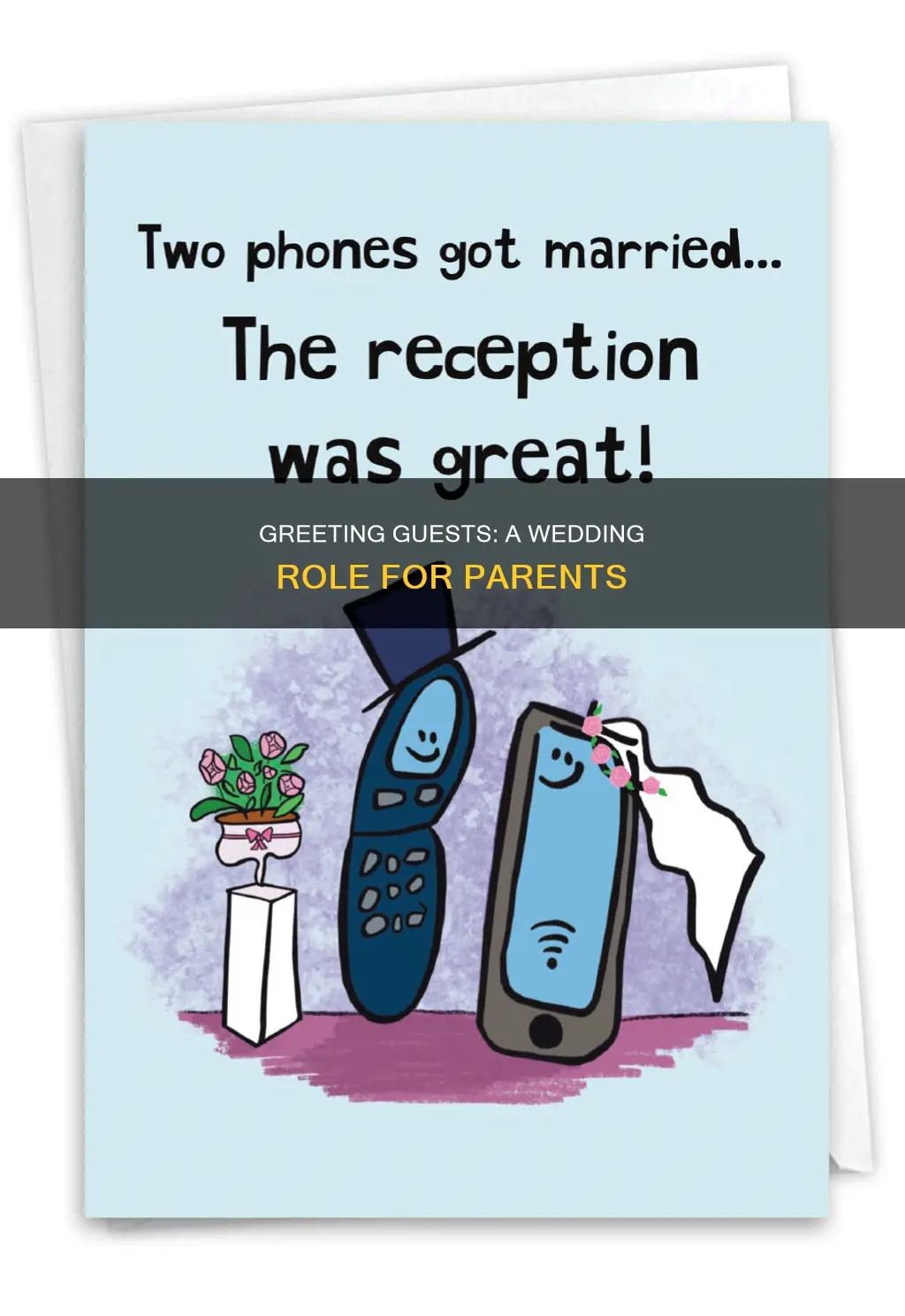 do parents greet each guest at a wedding reception dinner