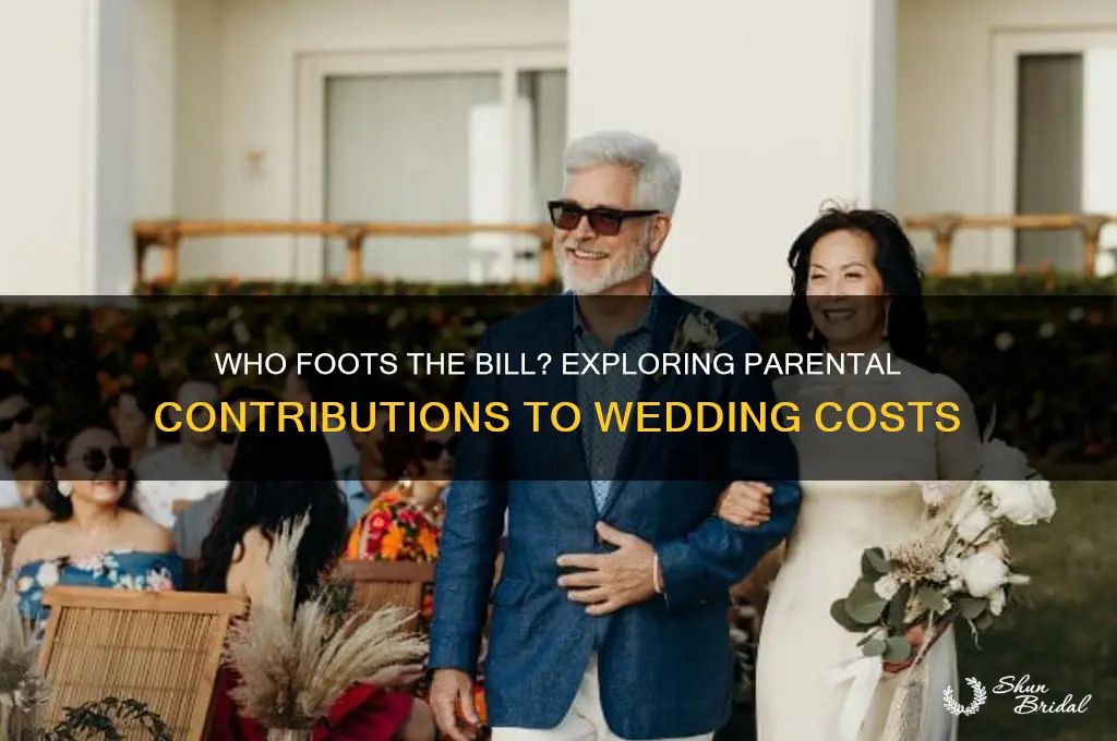 do parents pay for weddings