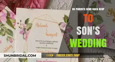 RSVP Etiquette: Parents and Son's Wedding