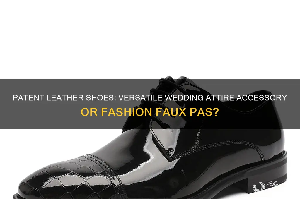 do patent leather shoes go with anything wedding attire