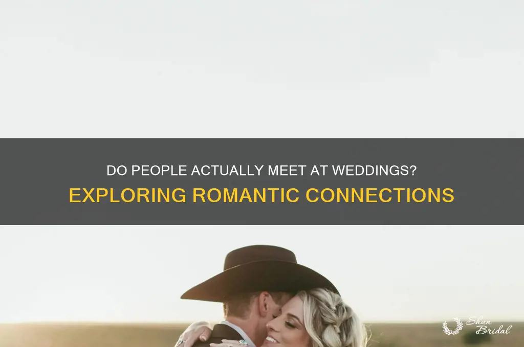 do people actually meet at weddings