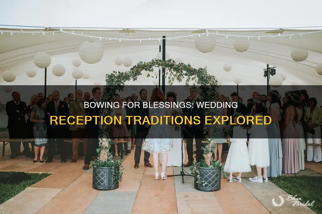 do people bow heads for blessing at wedding reception