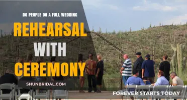 Full Wedding Rehearsal: Do Couples Practice the Entire Ceremony?
