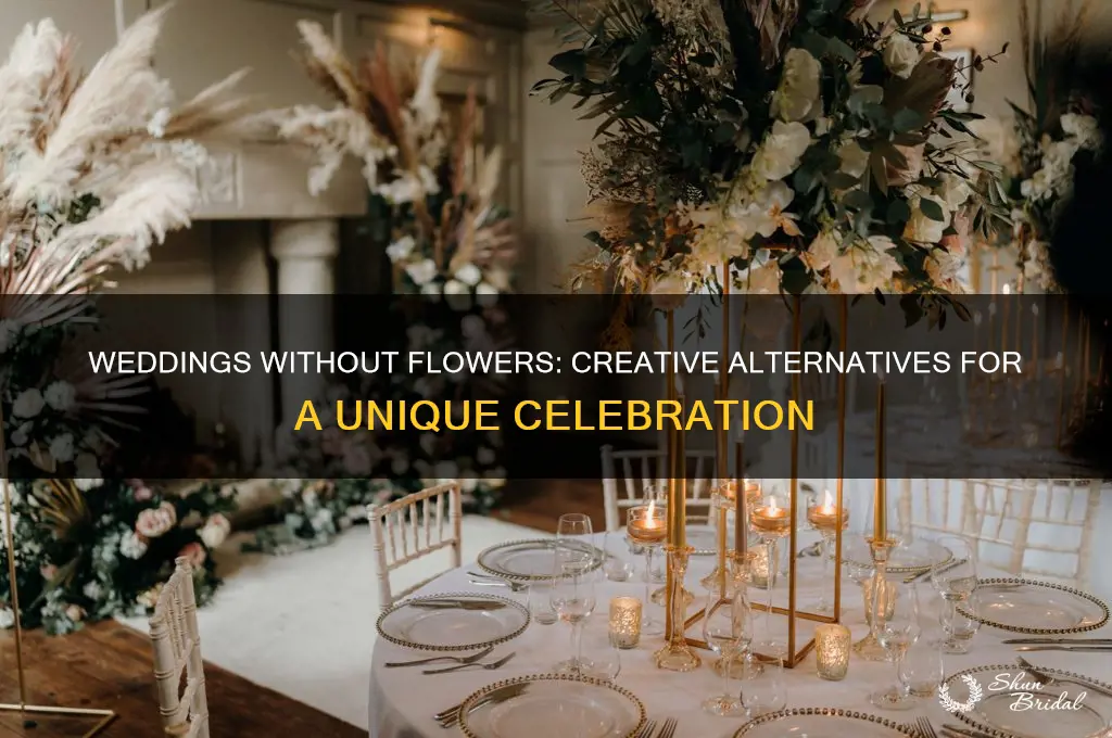 do people do weddings without flowers