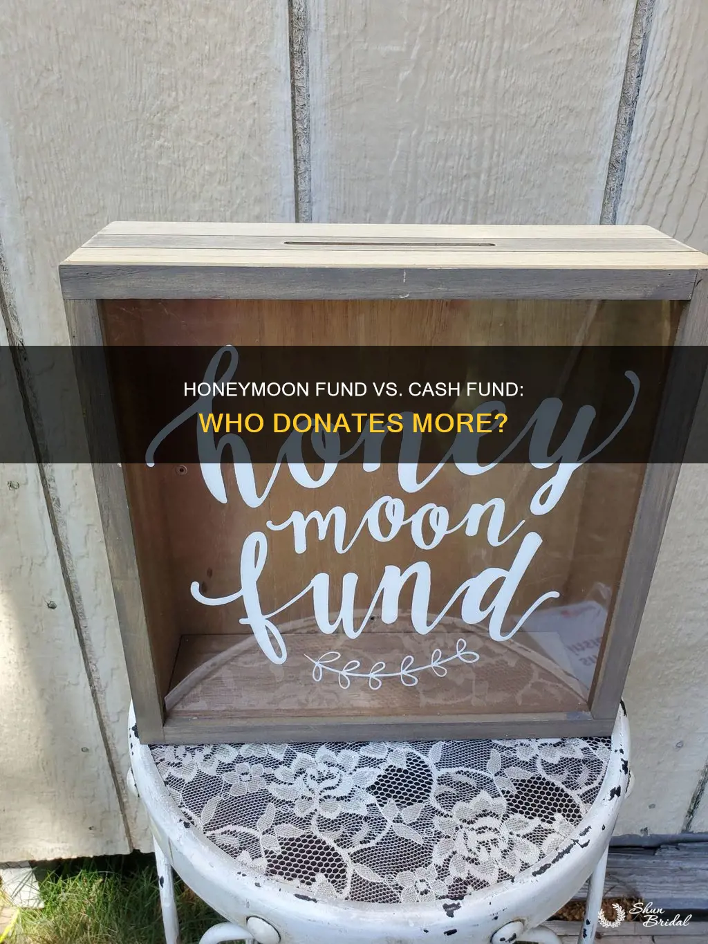 do people give more to honeymoon funds than cash funds