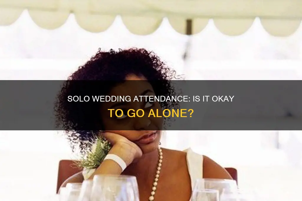 do people go by themselves to weddings