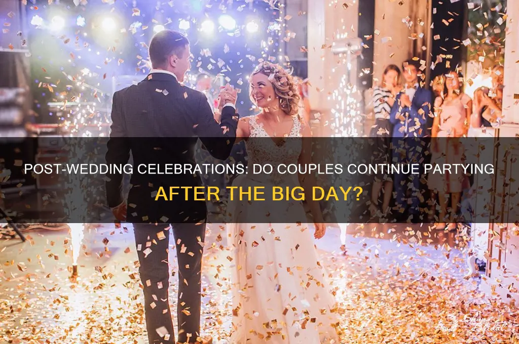 do people go out after wedding