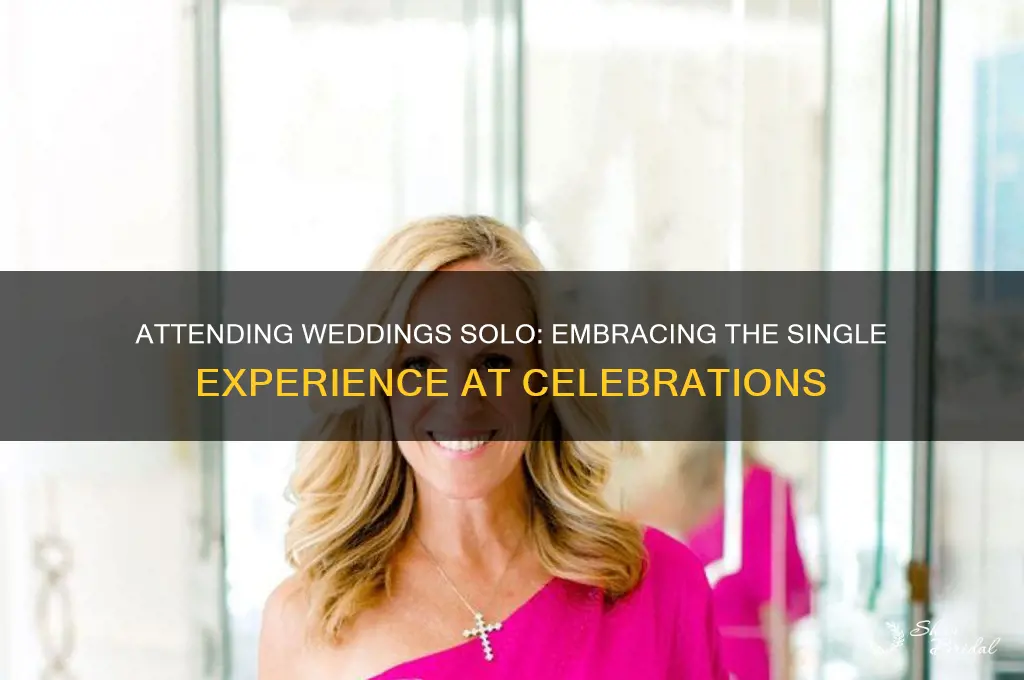 do people go to weddings single