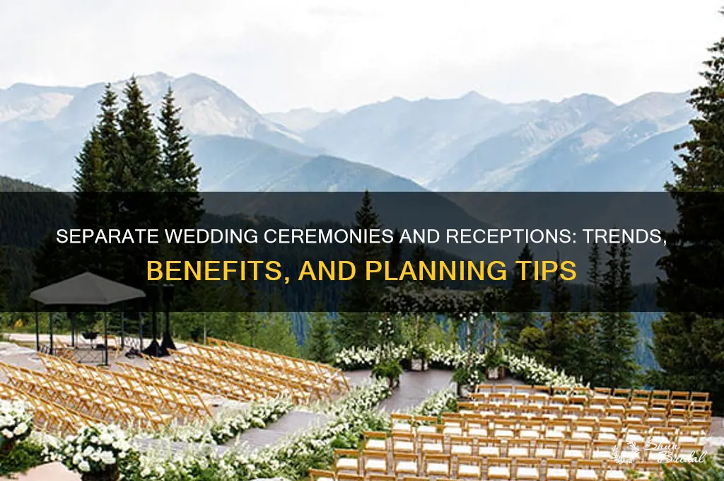 do people have wedding ceremonies and receptions in different venues