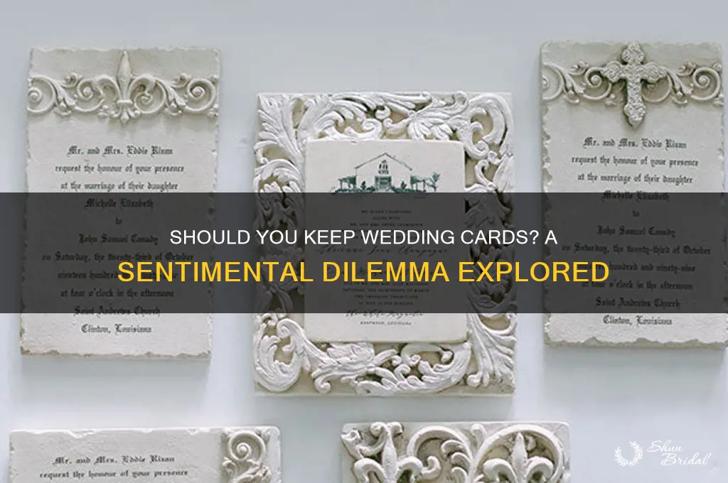 do people keep wedding cards