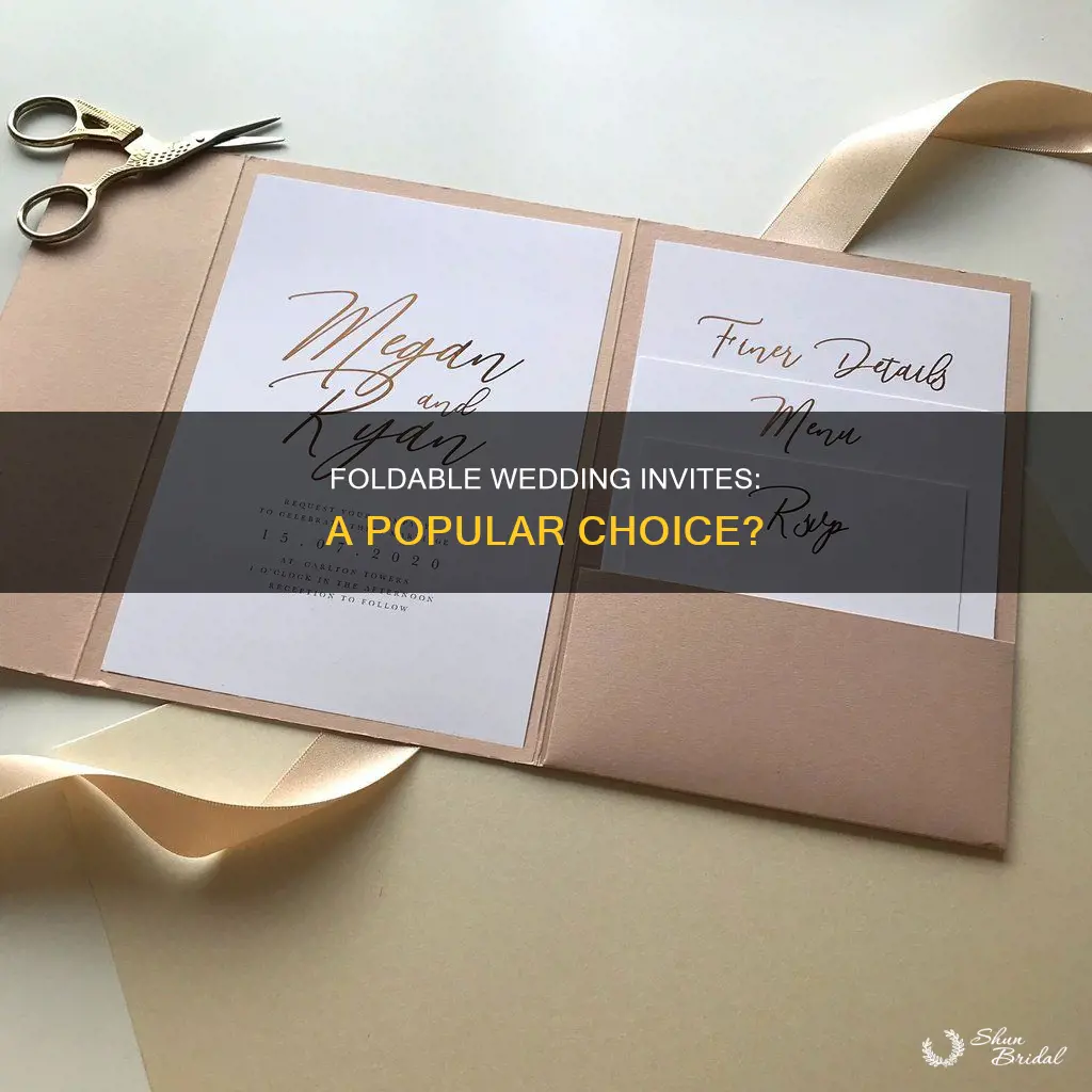 do people like foldable wedding invitations