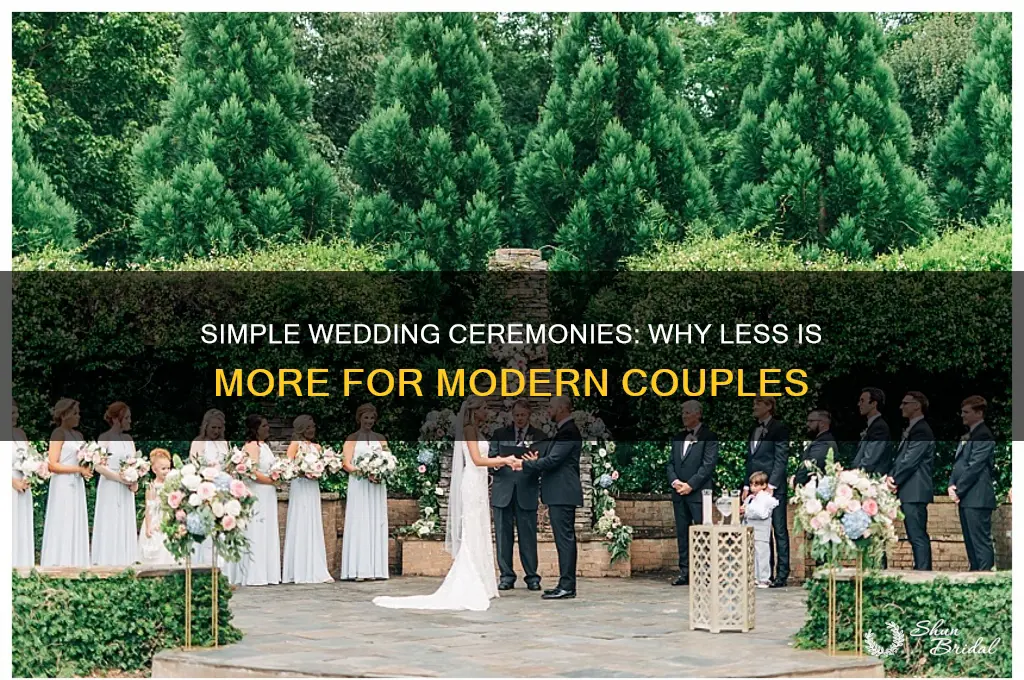 do people like short sinple wedding ceremonys