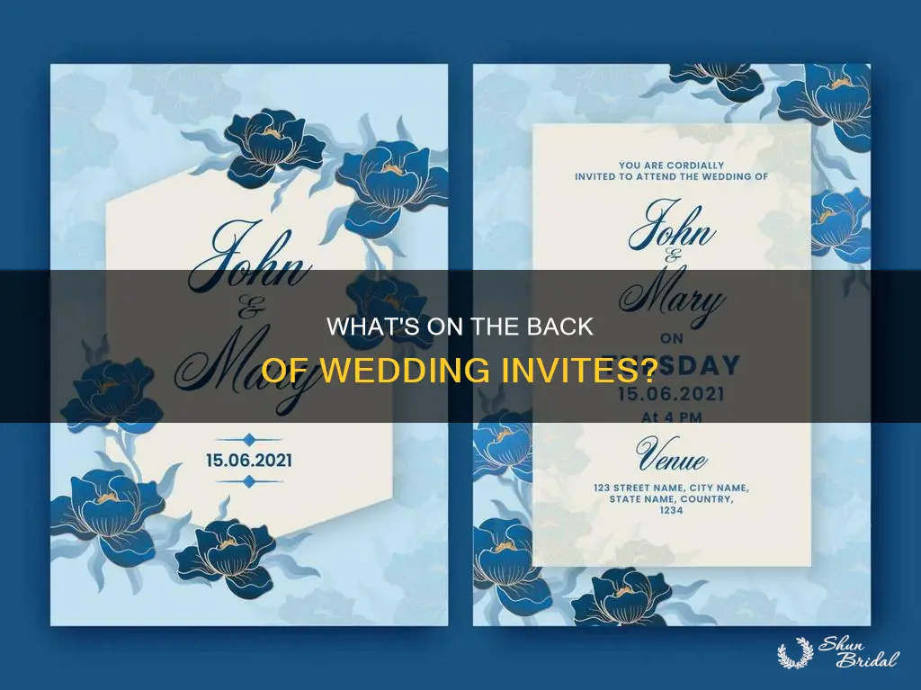 do people look at the back of wedding invitations