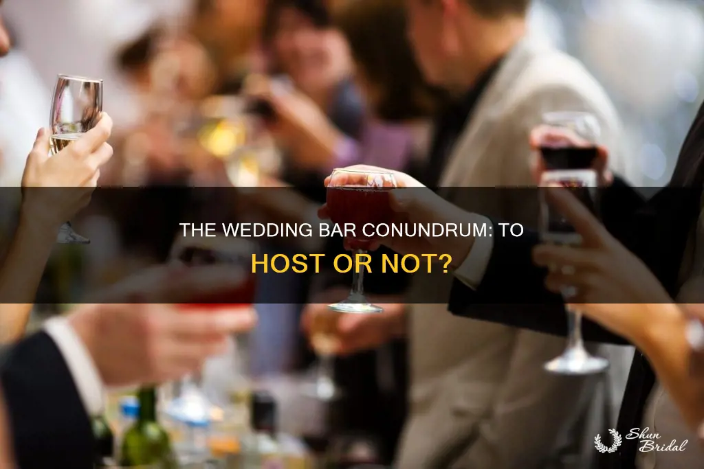 do people need a hosted bar at a wedding