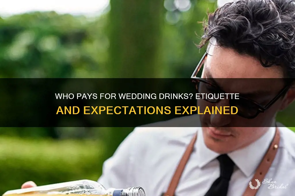 do people pay for their own drinks at weddings