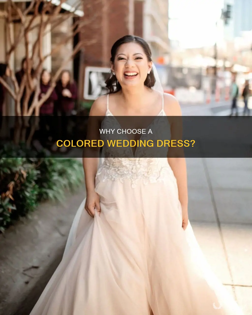 do people pick a colored wedding dress