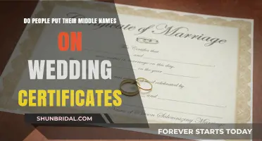 Middle Names on Wedding Certificates: Tradition, Legality, and Personal Choice