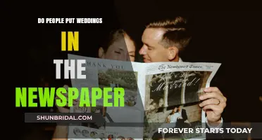 Do People Still Announce Weddings in Newspapers? A Modern Look