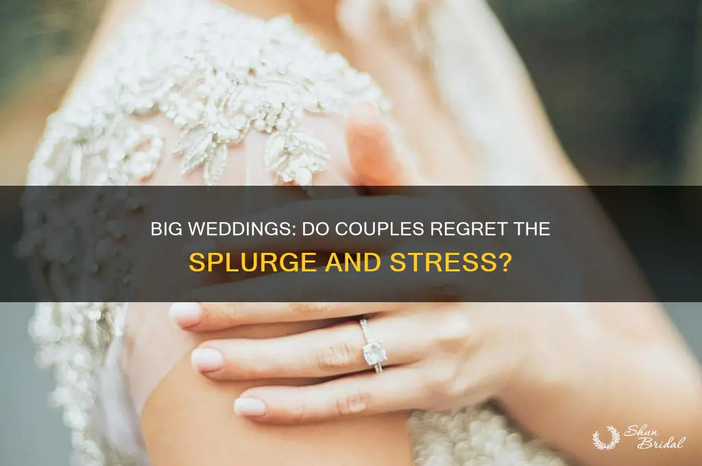 do people regret having big weddings