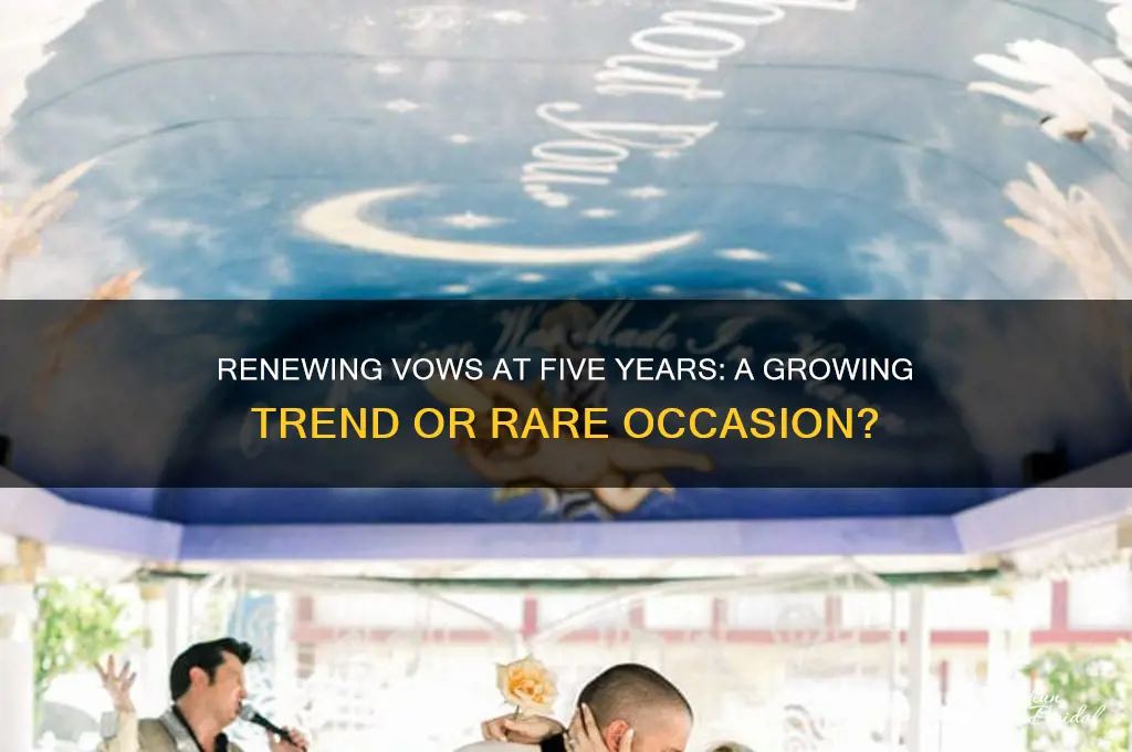do people renew vows for 5 year anniversery