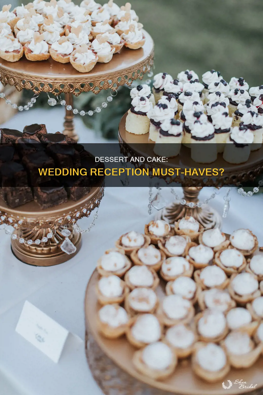 do people serve dessert and cake at a wedding