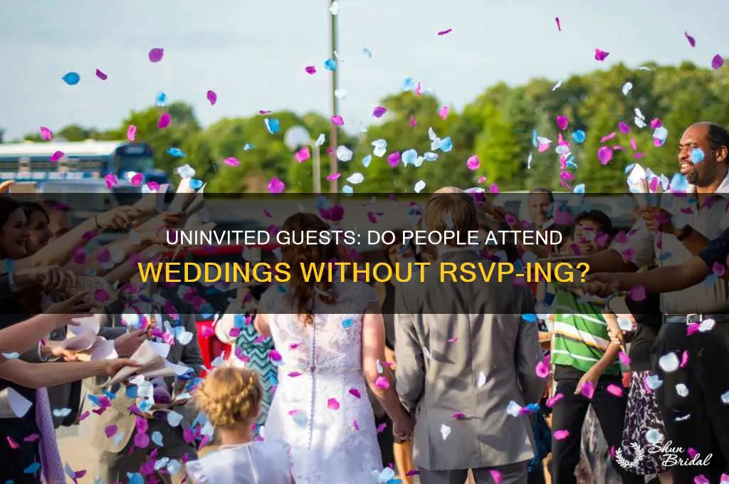 do people show up for wedding without rsvp