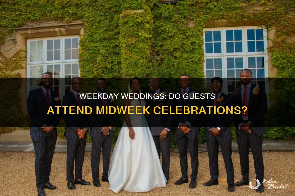 do people show up for weddings during the week