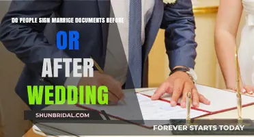 When to Sign Marriage Documents: Before or After the Wedding?