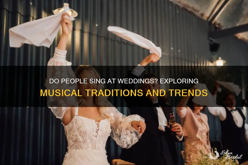 do people sing at weddings