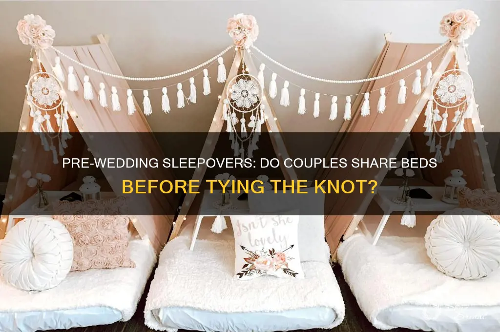 do people sleep with others on night before wedding