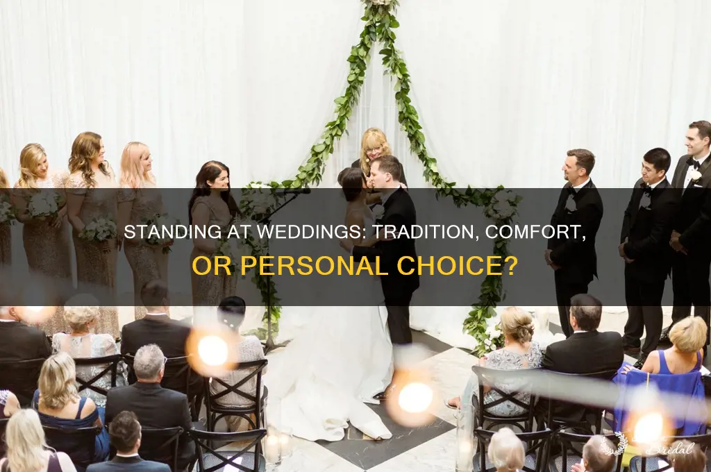 do people stand during weddings