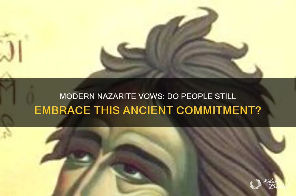do people stil take nazarite vows