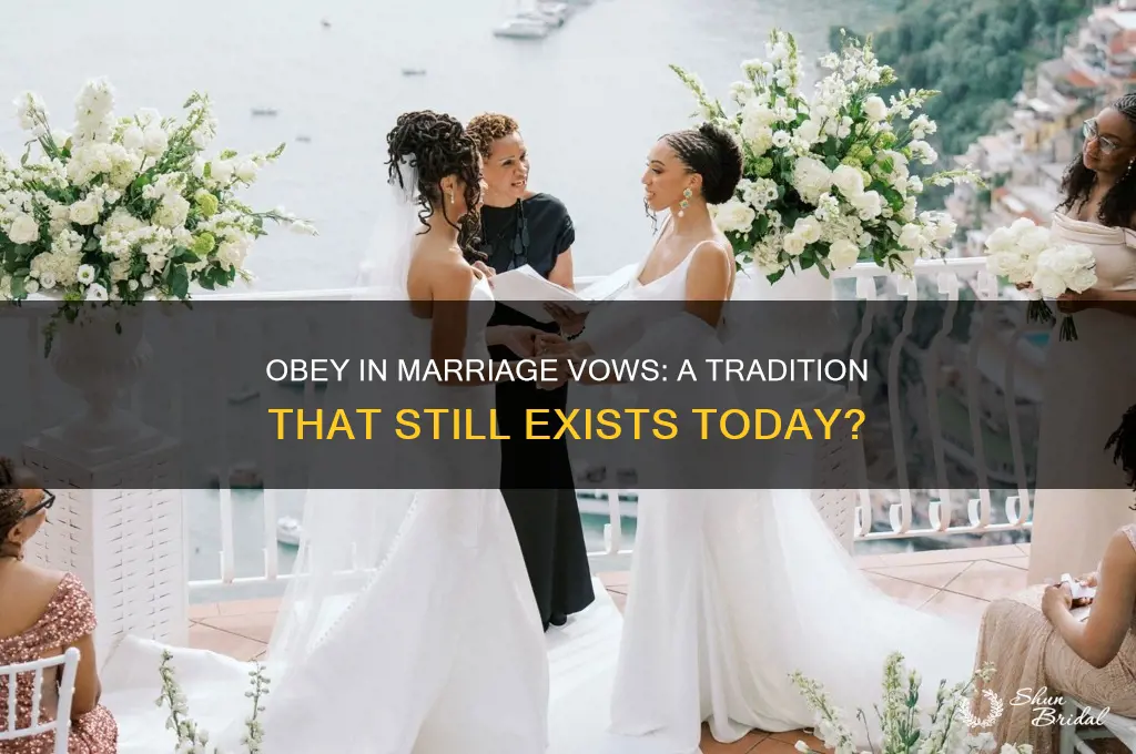 do people still say obey in marriage vows