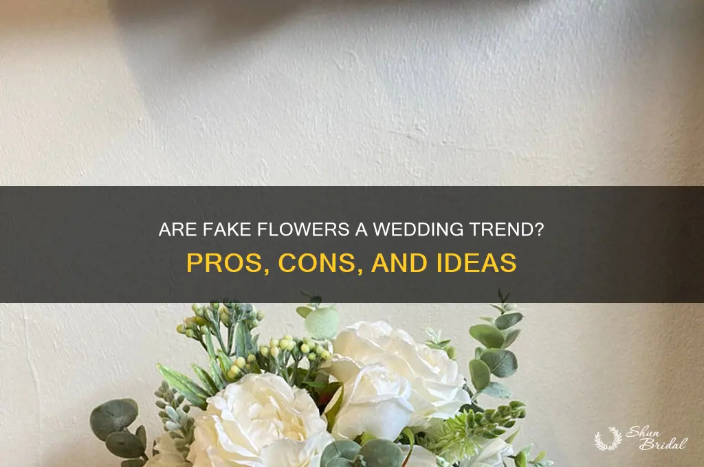 do people use fake flowers at weddings