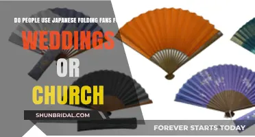 Japanese Folding Fans: Wedding and Church Ceremony Accessory Trends